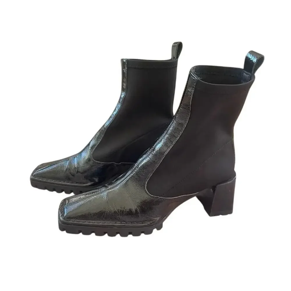 Asos Design Remix Premium Black Sock Boots US 7 and UK 5